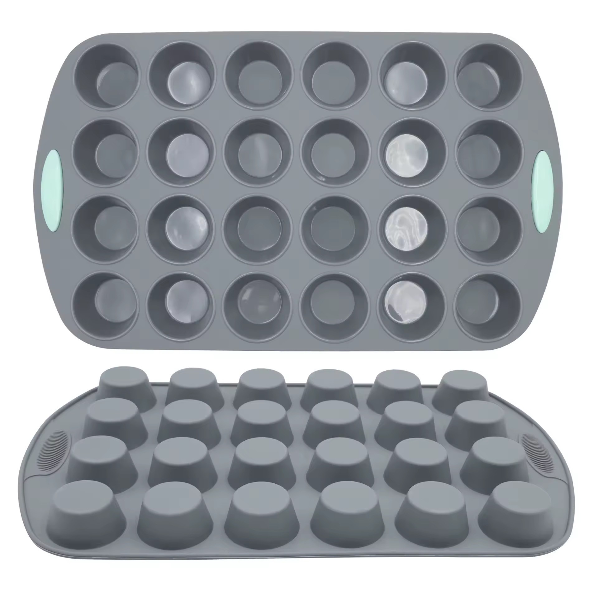 Tava  profesionala din silicon – 24 mini brioșe Mini Muffin Pan
